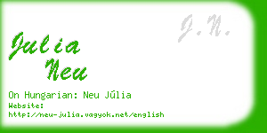julia neu business card